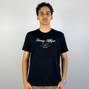 Camiseta Tommy Hilfiger Preta Masculina Malha Importada