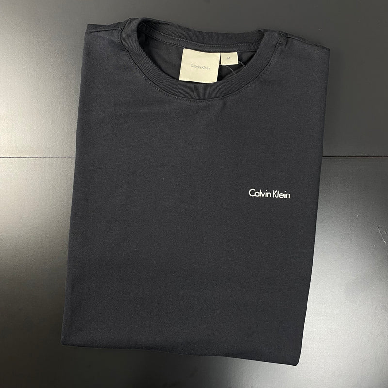 Camiseta Calvin Klein Preta Masculina Malha Importada