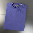 Camiseta Básica Tommy Hilfiger Azul Marinho Masculina Malha Importada