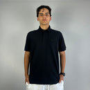 Camisa Polo Lacoste Paris Preta Masculina Malha Importada