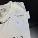 Camiseta Calvin Klein Off White Masculina Malha Importada