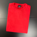 Camiseta Básica Hugo Boss Vermelha Masculina Malha Importada