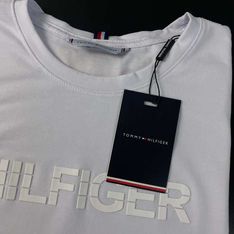 Camiseta Tommy Hilfiger Branca Masculina Malha Importada
