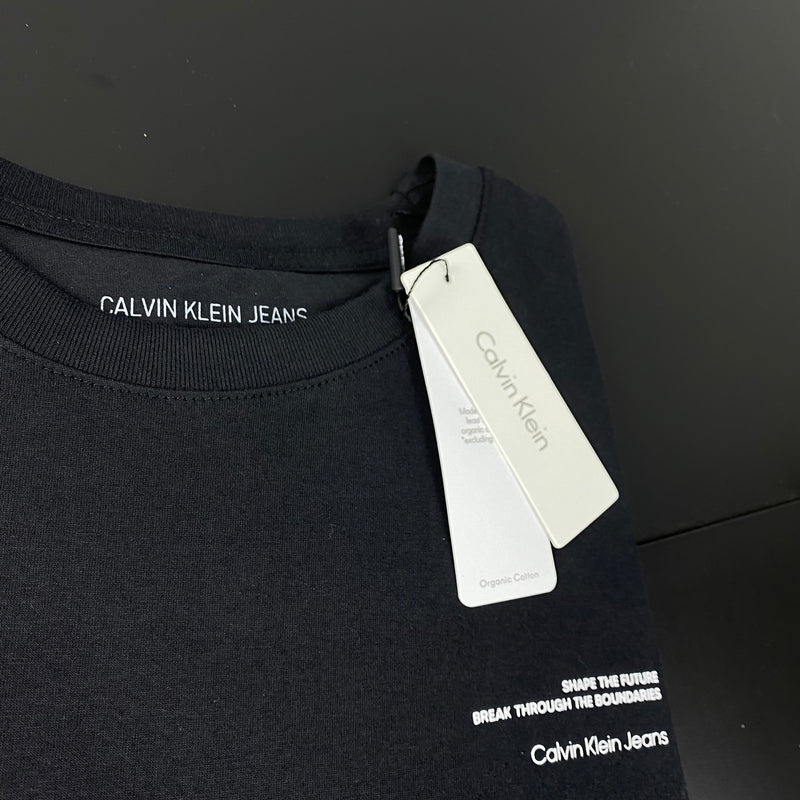 Camiseta Calvin Klein Preta Masculina Malha Importada