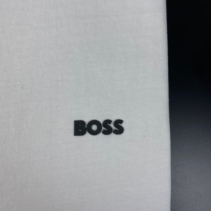 Camiseta Básica Hugo Boss Branca Masculina Malha Importada