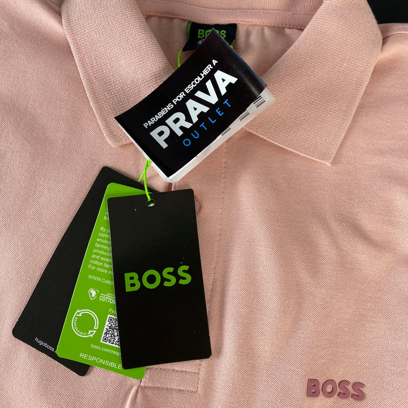 Camisa Polo Hugo Boss Salmão Masculina