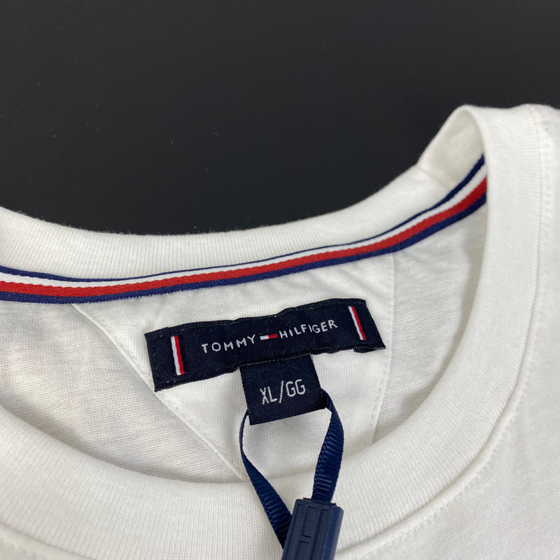 Camiseta Tommy Hilfiger Branca Masculina Malha Importada