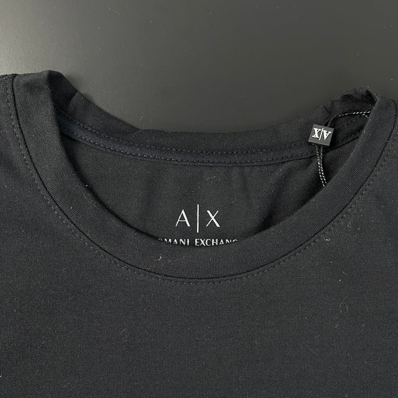 Camiseta Armani Exchange Preta Masculina Malha Importada
