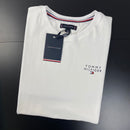 Camiseta Tommy Hilfiger Branca Masculina Malha Importada