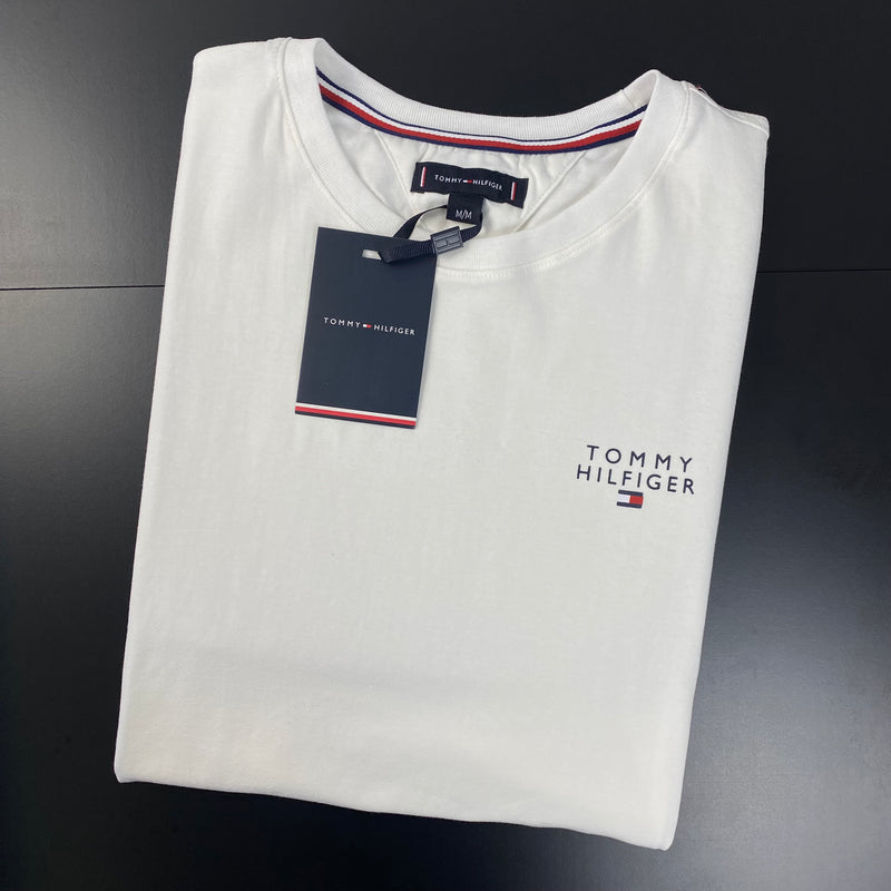 Camiseta Tommy Hilfiger Branca Masculina Malha Importada