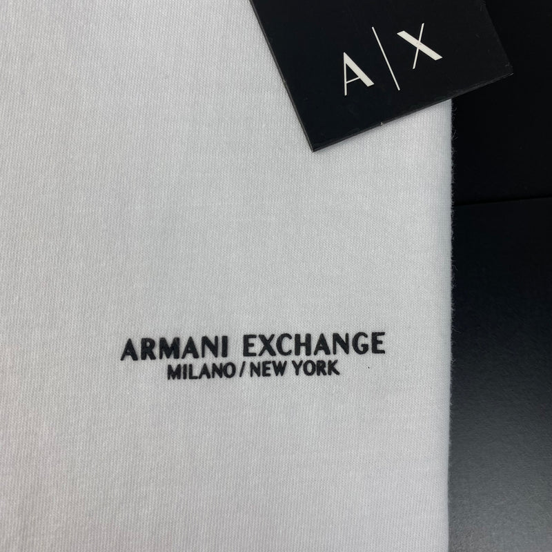 Camiseta Armani Exchange Branca Masculina Malha Importada