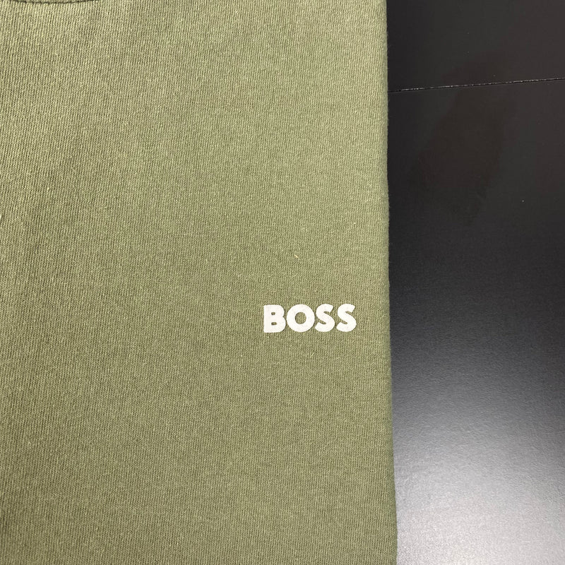 Camiseta Básica Hugo Boss Verde Masculina Malha Importada