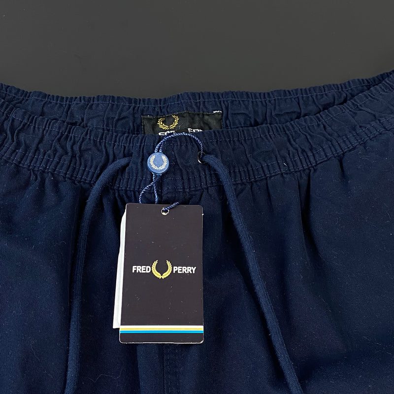 Shorts de Sarja Fred Perry Azul Marinho Masculino