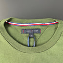 Camiseta Básica Tommy Hilfiger Verde Masculina Malha Importada