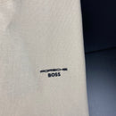 Camiseta Básica Porsche X Boss Bege Masculina Malha Importada