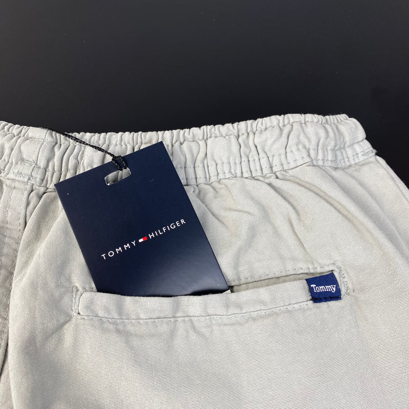 Shorts de Sarja Tommy Hilfiger Cinza Masculino