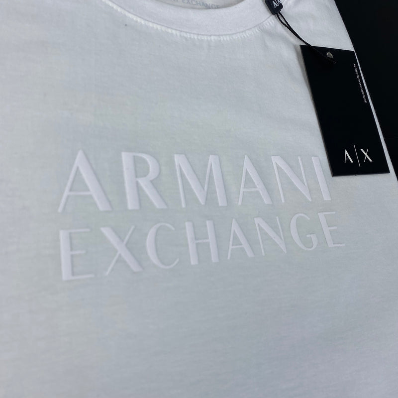 Camiseta Armani Exchange Branca Masculina Malha Importada