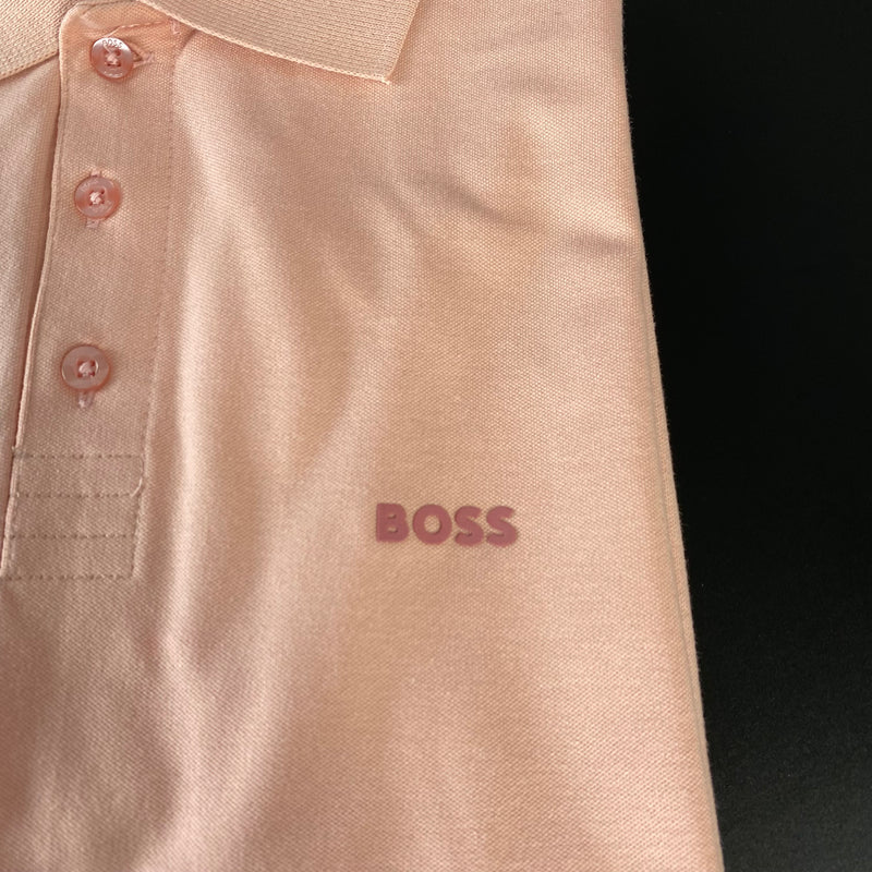 Camisa Polo Hugo Boss Salmão Masculina