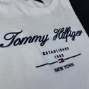 Camiseta Tommy Hilfiger Branca Masculina Malha Importada