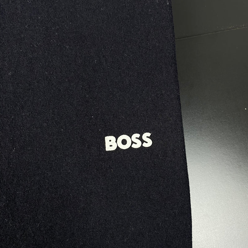 Camiseta Básica Hugo Boss Preta Masculina Malha Importada