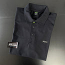 Camisa polo Hugo Boss preta masculina Black Friday 2025