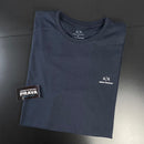 Camiseta básica Armani Exchange preta masculina em malha importada Black Friday 2025