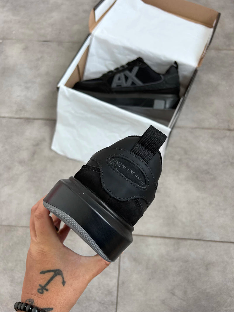 Tênis A.X Preto Masculino em Couro Legítimo