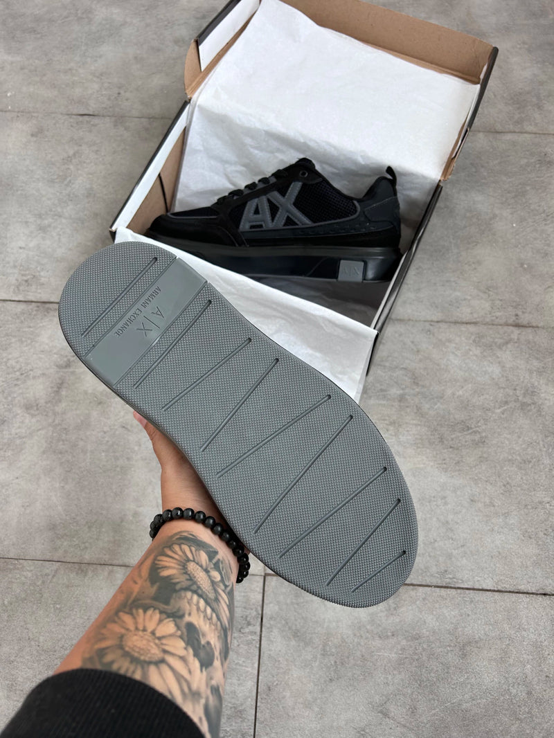 Tênis A.X Preto Masculino em Couro Legítimo