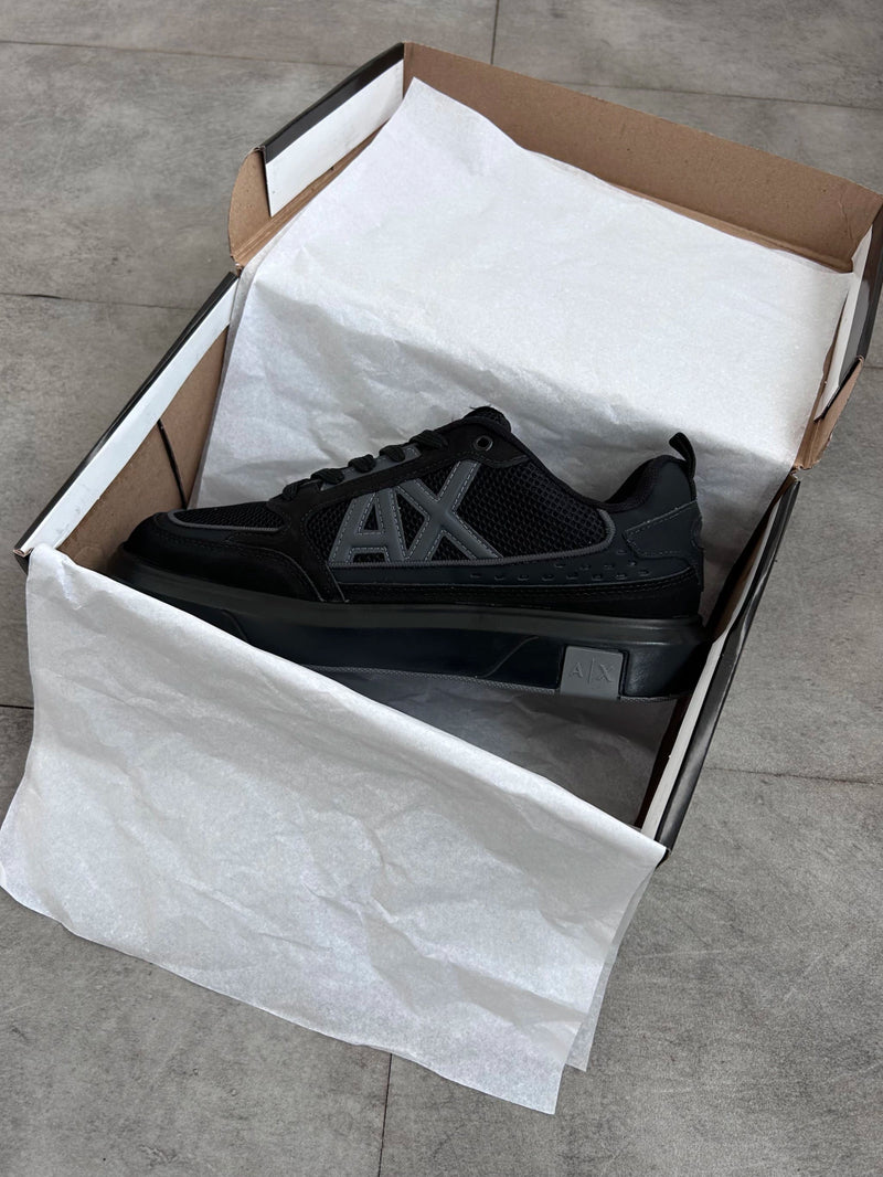 Tênis A.X Preto Masculino em Couro Legítimo