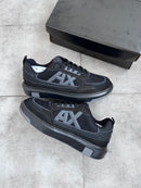 Tênis A.X Preto Masculino em Couro Legítimo