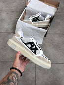 Tênis A.X Bege Masculino em Couro Legítimo