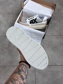 Tênis A.X Bege Masculino em Couro Legítimo