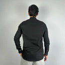 Camisa Social Oxford Ralph Lauren Preta Masculina Malha Importada